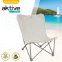 Chaise de camping pliante Aktive Beige 78 x 90 x 76 cm (4 Unités)