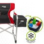 Chaise de camping pliante Aktive Rouge Gris 61 x 92 x 52 cm (2 Unités)