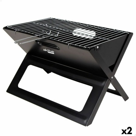 Barbecue Portable Aktive Noir 45 x 30 x 29 cm Acier Fer