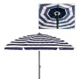 Parasol Aktive Bleu/Blanc 240 x 222 x 240 cm Métal (4 Unités)