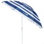 Parasol Aktive Bleu/Blanc 200 x 198 x 200 cm Acier Aluminium (6 Unités)