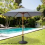 Parasol Aktive 300 x 240 x 300 cm Gris Bois Ø 300 cm