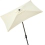 Parasol Aktive 200 x 235 x 120 cm Aluminium Crème