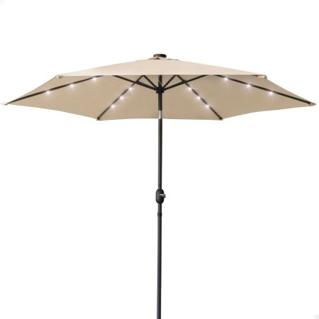 Parasol Aktive Lumière LED 300 x 250 x 300 cm Acier Crème Ø 300 cm