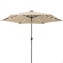 Parasol Aktive Lumière LED 300 x 250 x 300 cm Acier Crème Ø 300 cm