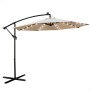 Parasol Aktive Lumière LED 300 x 250 x 300 cm Acier Crème Ø 300 cm