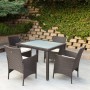 Conjunto de Mesa con 4 Sillas Aktive