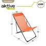 Hamaca plegable Aktive Naranja 52 x 87 x 77 cm (4 Unidades)