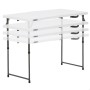 Mesa Plegable Lifetime Blanco 122 x 91,5 x 61 cm Acero HDPE