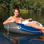 Chaise gonflable pour piscine Intex River Run Bleu Blanc 135 x 13,5 cm (6 Unités)