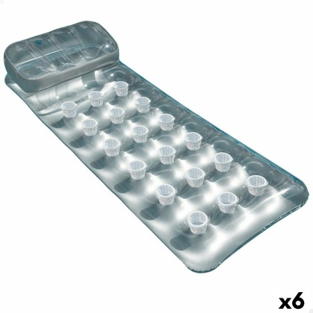 Matelas Gonflable Intex Argenté 18 Verres 188 x 30 x 71 cm (6 Unités)
