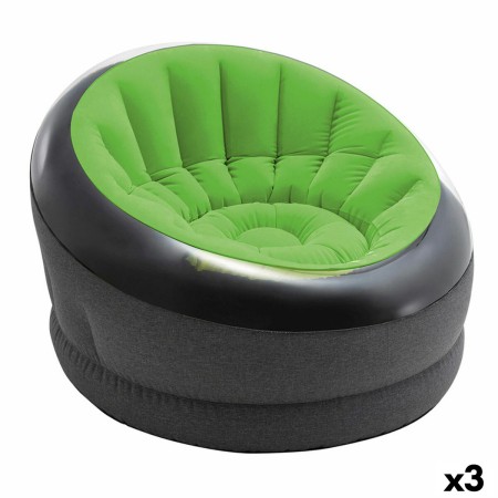 Sillón Hinchable Intex EMPIRE Verde 112 x 69 x 109 cm (3 Unidades)