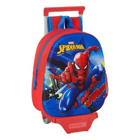 Cartable 3D avec roulettes Spiderman (28 x 10 x 67 cm)