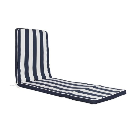 Cojín DKD Home Decor Hamaca 190 x 60 x 5 cm Blanco Azul marino