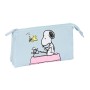 Portatodo Triple Snoopy Imagine Azul 22 x 12 x 3 cm