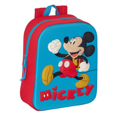 Cartable Mickey Mouse Clubhouse 3D Rouge Bleu 22 x 27 x 10 cm