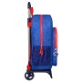 Mochila Escolar con Ruedas Sonic Let's roll Azul marino 33 x 42 x 14 cm