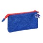 Trousse Fourre-Tout Triple Sonic Let's roll Blue marine 22 x 12 x 3 cm