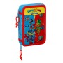 Plumier Doble SuperThings Rescue force 12.5 x 19.5 x 4 cm Azul (28 piezas)