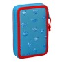 Plumier Doble SuperThings Rescue force 12.5 x 19.5 x 4 cm Azul (28 piezas)