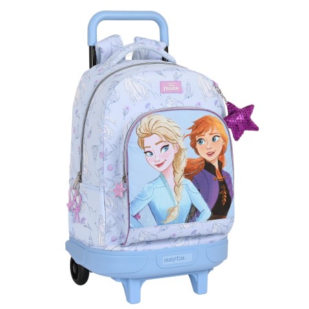 Mochila Escolar con Ruedas Frozen Believe 33 x 45 x 22 cm Lila