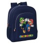 Cartable Super Mario 32 x 38 x 12 cm Blue marine