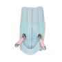 Trousse Fourre-Tout Double Moos Garden Turquoise 21 x 8 x 6 cm