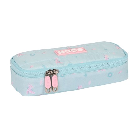 Trousse d'écolier Moos Garden 22 x 5 x 8 cm Turquoise