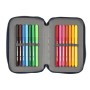 Plumier double Munich Flash 12.5 x 19.5 x 4 cm Blue marine (28 pcs)
