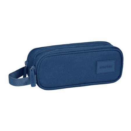 Portatodo Doble Safta Azul marino 21 x 8 x 6 cm