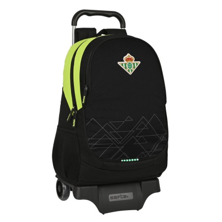 Mochila Escolar con Ruedas Real Betis Balompié Negro Lima 32 x 44 x 16 cm