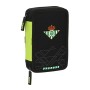 Plumier Doble Real Betis Balompié 12.5 x 19.5 x 4 cm Negro Lima (28 piezas)