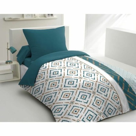 Housse de Couette HOME LINGE PASSION Ethno Bleu 140 x 200 cm