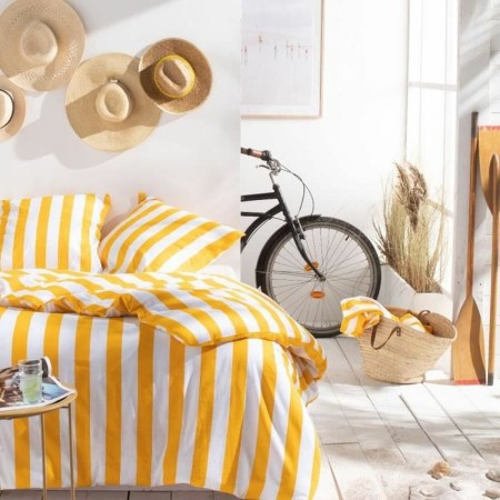 Funda Nórdica TODAY Summer Stripes Amarillo 240 x 220 cm