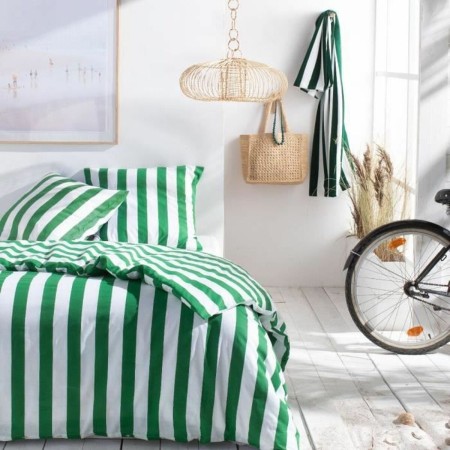 Housse de Couette TODAY Summer Stripes Vert 240 x 220 cm