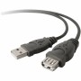 Cable USB Belkin F3U134R 1,8 m Negro
