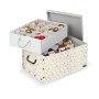 Caja con compartimentos Domopak Living 39 x 50 x 24 cm Beige