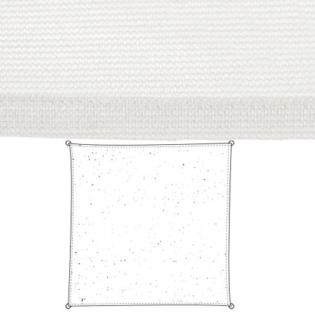 Tissu Auvent 5 x 5 m Polyéthylène Blanc