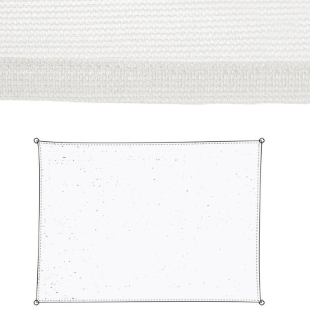 Tissu 3 x 4 m Auvent Polyéthylène Blanc