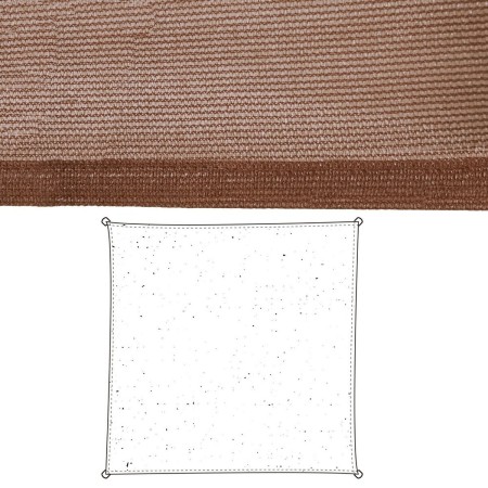 Tissu Auvent 5 x 5 m Polyéthylène Chocolat