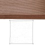 Tissu Auvent 5 x 5 m Polyéthylène Chocolat