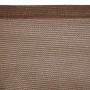 Tissu Auvent 5 x 5 m Polyéthylène Chocolat