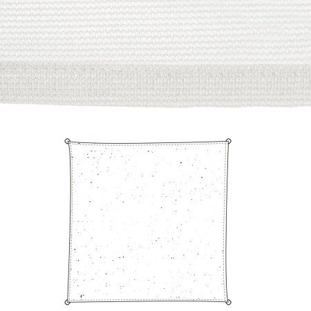 Tissu 3 x 3 m Auvent Polyéthylène Blanc