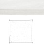 Tissu 3 x 3 m Auvent Polyéthylène Blanc