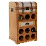 Botellero DKD Home Decor Natural Beige 40 x 35 x 71 cm Álamo