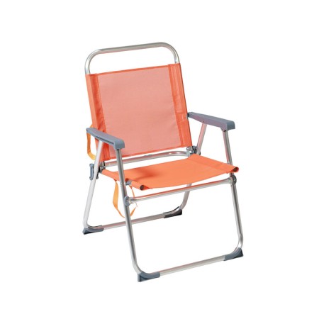 Chaise de Plage Orange Aluminium 22 mm (52 x 56 x 80 cm)