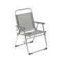 Chaise de Plage Gris Aluminium 22 mm (52 x 56 x 80 cm)