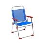 Chaise de Plage Rouge Bleu Aluminium 22 mm (52 x 56 x 80 cm)