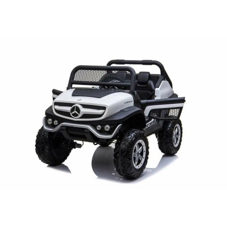 Coche Eléctrico para Niños Mercedes Benz Unimog Blanco 12 V