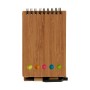 Libreta de Anillas con Bolígrafo Bambú 1 x 14,5 x 9 cm Marrón (24 Unidades)